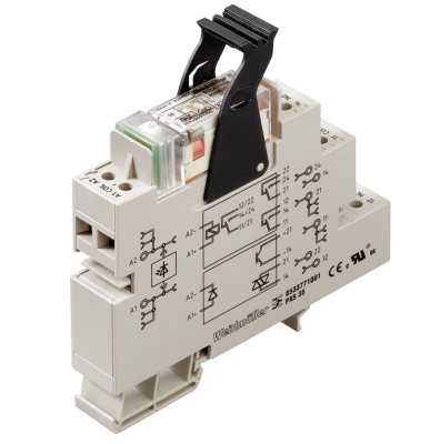 Weidmüller 8530681001, PLUGSERIES, Röle modülü, Kontak sayısı: 2, CO (değiştirici) kontak AgNi 90/10, Nominal kontrol gerilimi: 230 V AC ±%10, Sürekli akım: 8 A, Vidalı bağlantı, Test butonu: Yok - 1