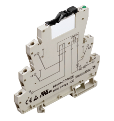 Weidmüller 8660920000, MICROSERIES, Röle modülü, Kontak sayısı: 1, Normalde açık (NO) kontak AgNi, Nominal kontrol gerilimi: 24 V DC ±%20, Sürekli akım: 6 A, Vidalı bağlantı, Test butonu: Yok