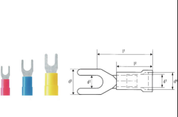 Weidmüller 9200330000, kablo pabucu, terminal ucu, yalıtımlı kablo konnektörü, 0,5 mm² - 1,5 mm², kırmızı