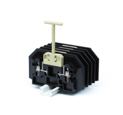 Weidmüller 3835020000, Test ayırma klemensi, vidalı bağlantı, siyah, 6 mm², 30 A, 1500 V, bağlantı sayısı: 2, kat sayısı: 1 - 1